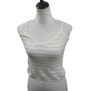 BNK White Cropped Tank Size Small